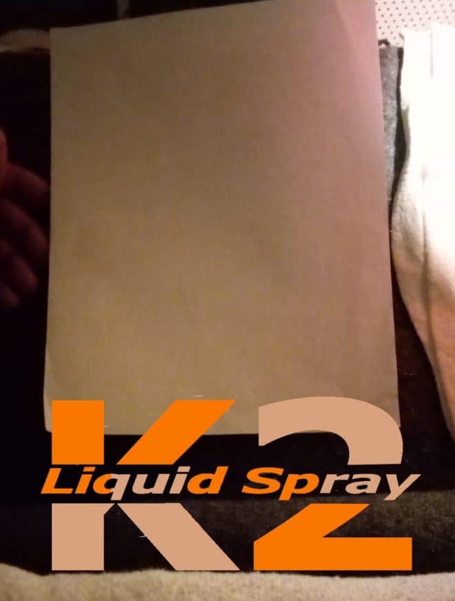liquid k2 spray on paper