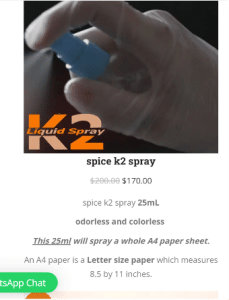 What exactly is a K2 spray